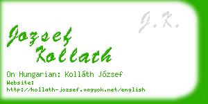 jozsef kollath business card